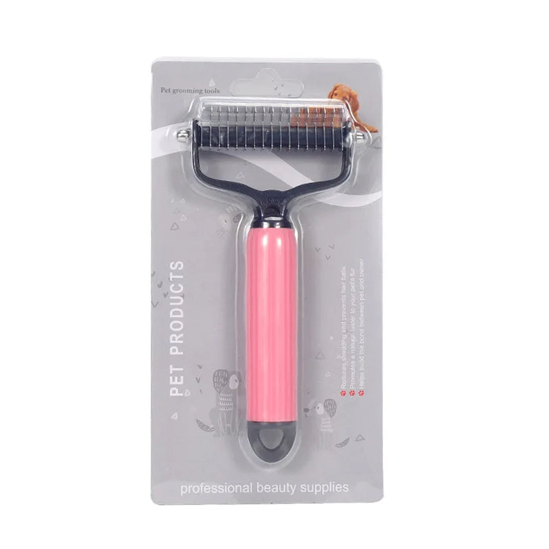 Pet Deshedding Brush Cat Comb Self Cleaning Hair Remover Grooming Tool for Dog and Cats De-Matting Comb Cleaning Pets Supplies