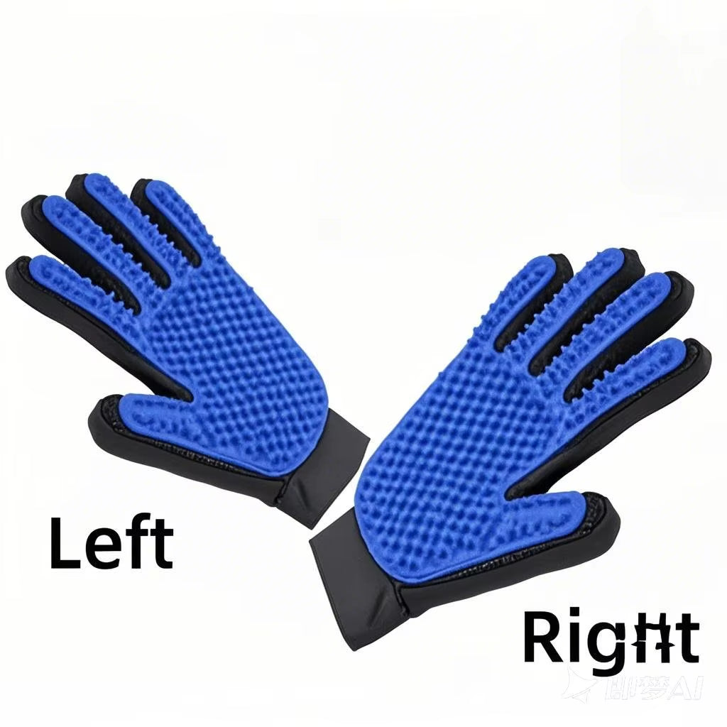 Pet Hair Glove Comb Pet Dog Cat Grooming Cleaning Glove Deshedding Hair Remover Massage Brush Animal Supplies Cat Accessoies