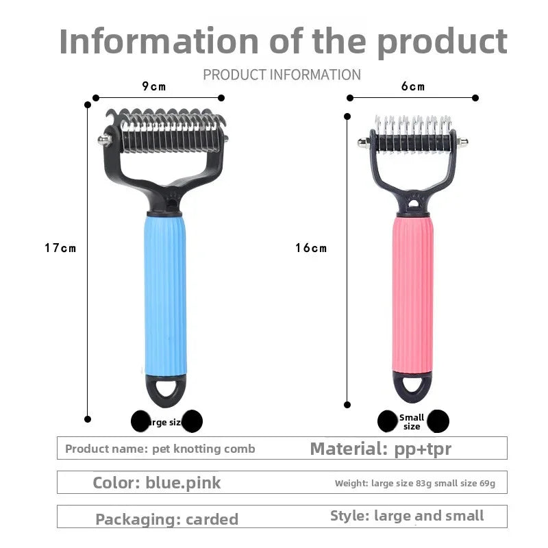 Pet Deshedding Brush Cat Comb Self Cleaning Hair Remover Grooming Tool for Dog and Cats De-Matting Comb Cleaning Pets Supplies