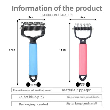 Pet Deshedding Brush Cat Comb Self Cleaning Hair Remover Grooming Tool for Dog and Cats De-Matting Comb Cleaning Pets Supplies