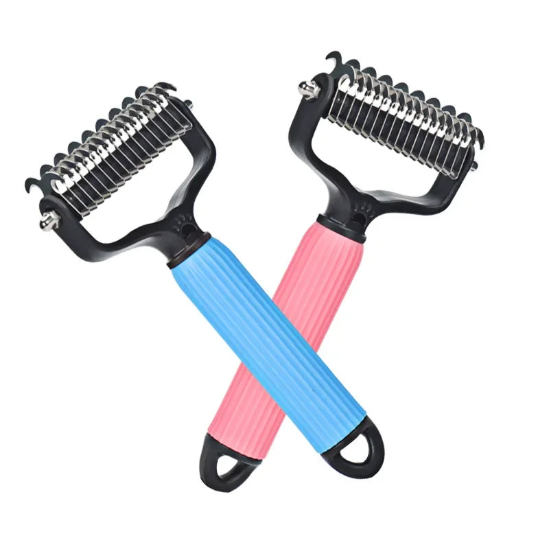 Pet Deshedding Brush Cat Comb Self Cleaning Hair Remover Grooming Tool for Dog and Cats De-Matting Comb Cleaning Pets Supplies