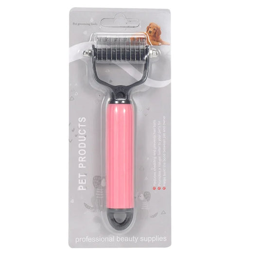 Pet Deshedding Brush Cat Comb Self Cleaning Hair Remover Grooming Tool for Dog and Cats De-Matting Comb Cleaning Pets Supplies