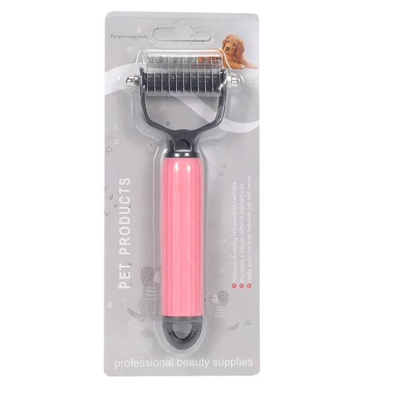 Pet Deshedding Brush Cat Comb Self Cleaning Hair Remover Grooming Tool for Dog and Cats De-Matting Comb Cleaning Pets Supplies